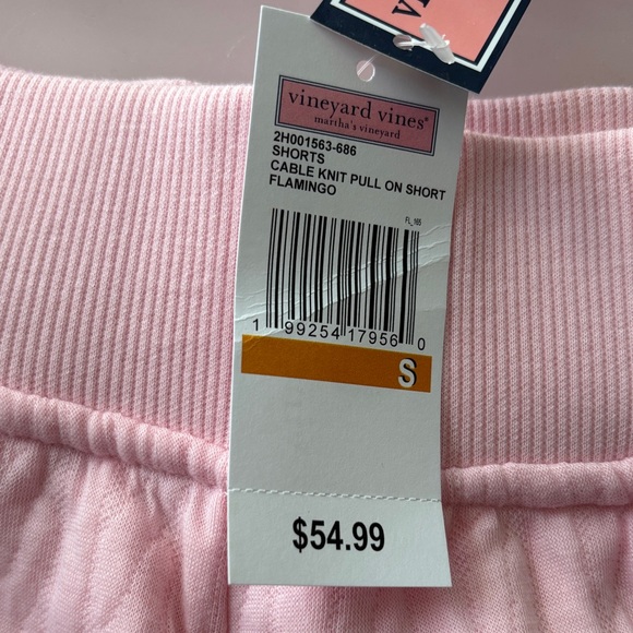 Vineyard Vines Light Pink Quilted Athletic Lounge Shorts - Picture 3 of 4